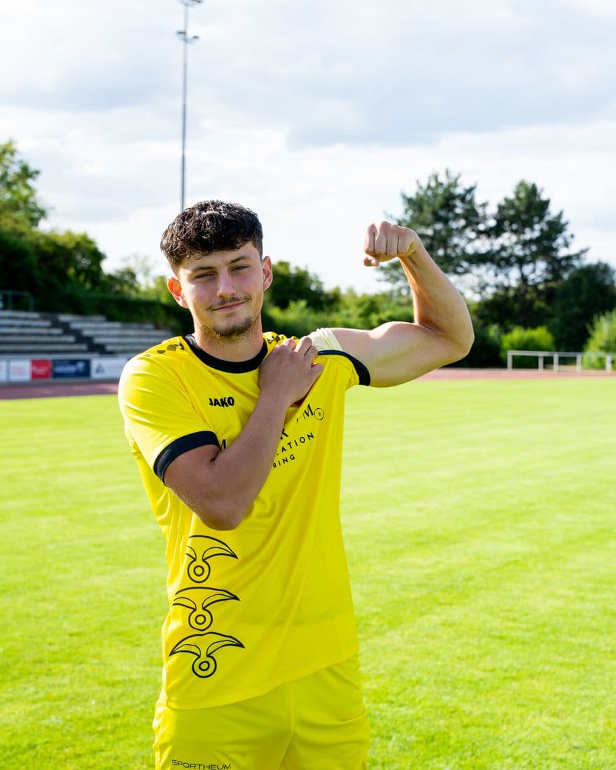 Levin Härtel beim Jubeln
