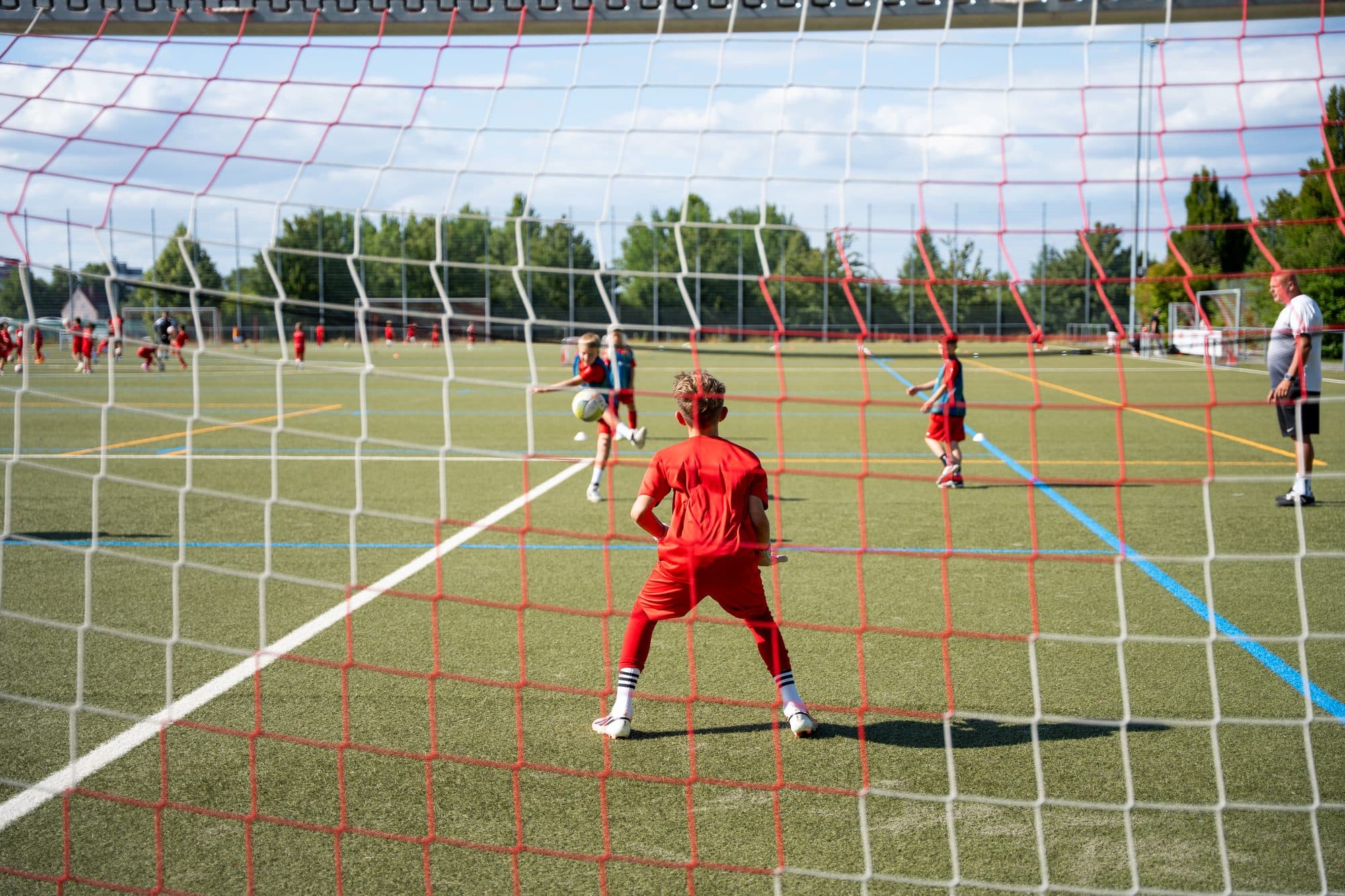 Torschusstraining im Nachwuchsförderzentrum des SV Fellbach