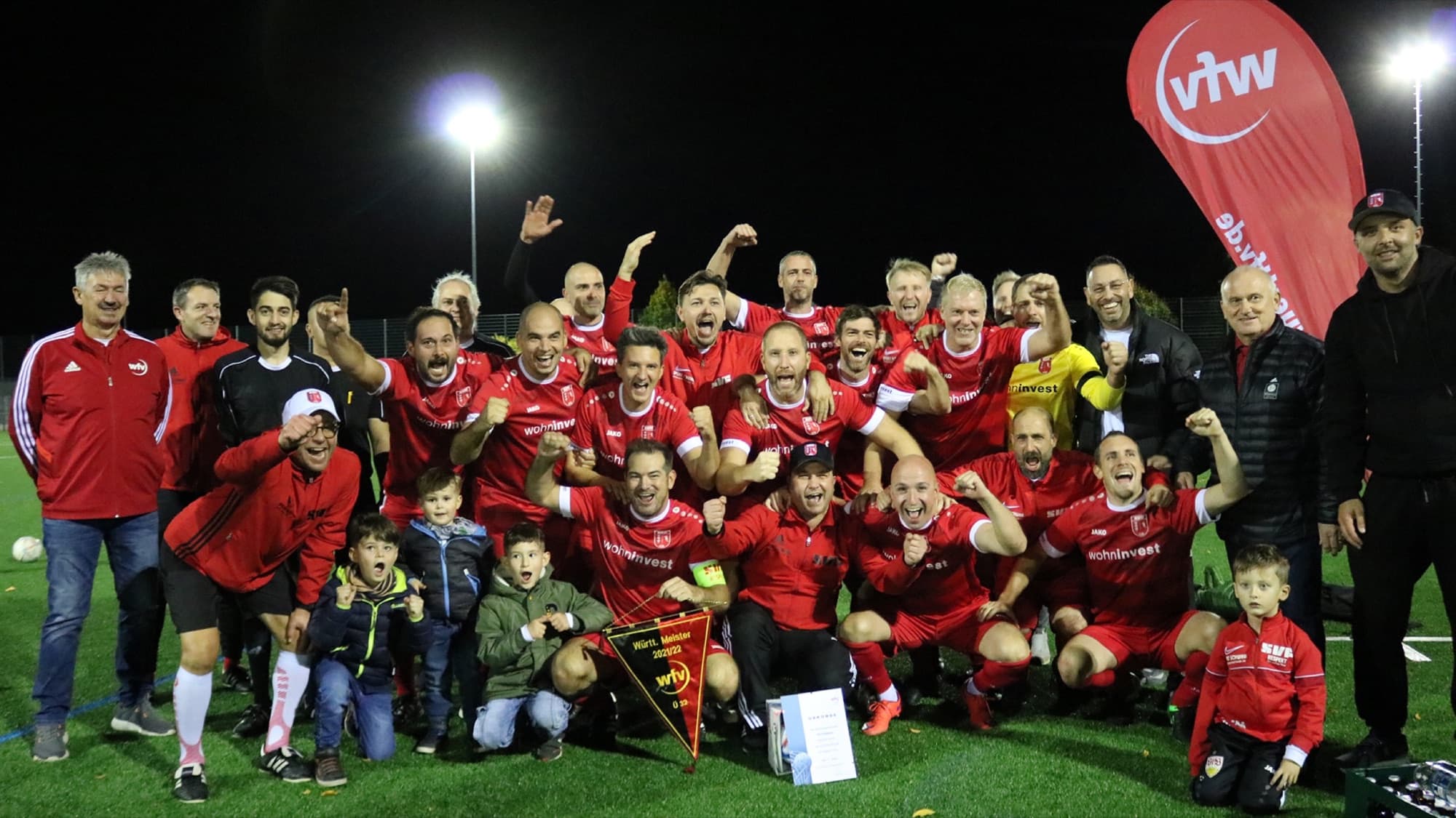 Mannschaftsfoto der Ü32 des SV Fellbach
