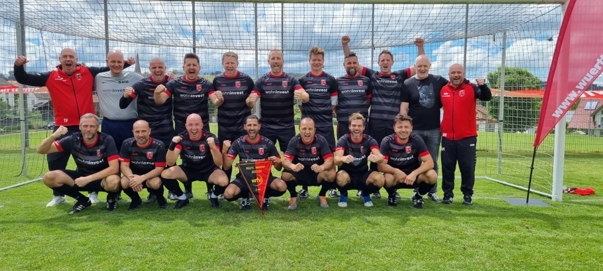 Mannschaftsfoto der Ü40 des SV Fellbach